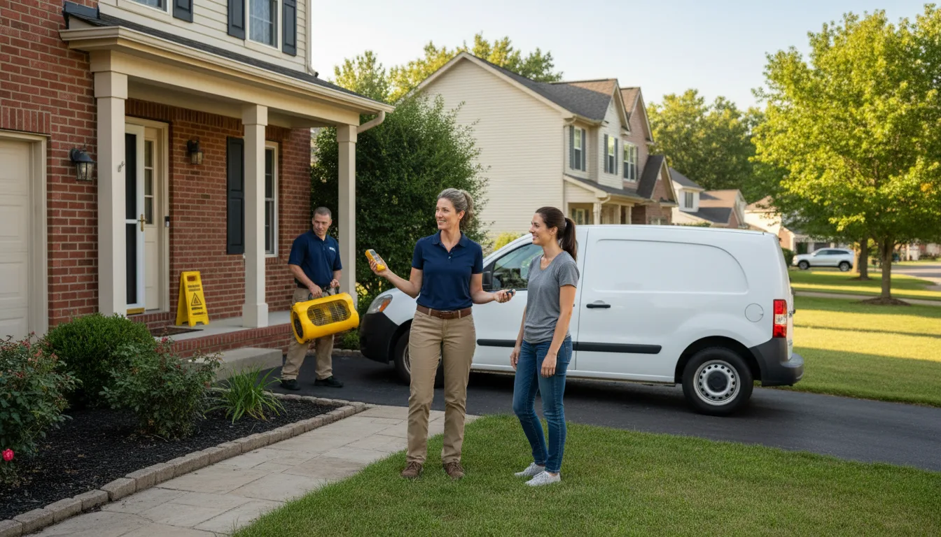 Residential water damage restoration in Miles City, MT
